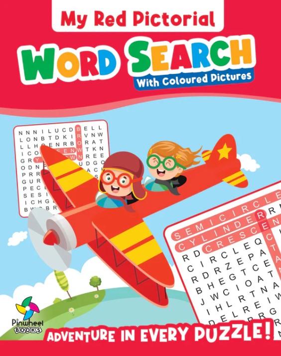 MY RED PICTORIAL WORD SEARCH WITH COLOURED PICTURES